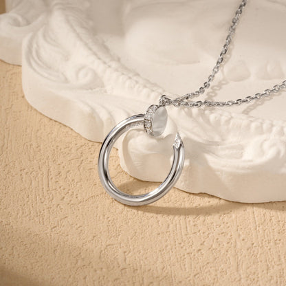 [ELAN LUXE]JUSTE NECKLACE HALF DIAMOND