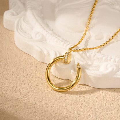 [ELAN LUXE]JUSTE NECKLACE HALF DIAMOND