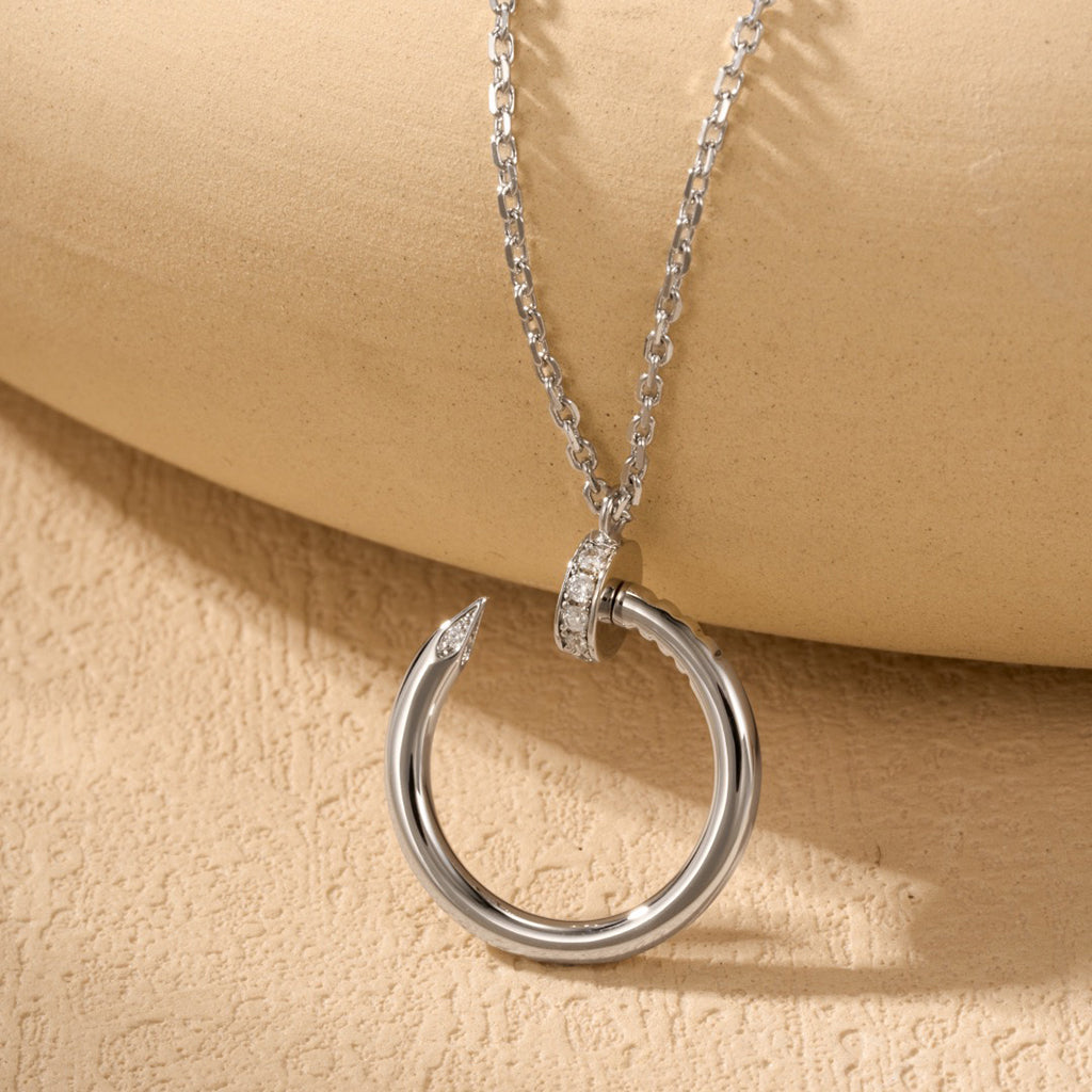 [ELAN LUXE]JUSTE NECKLACE HALF DIAMOND