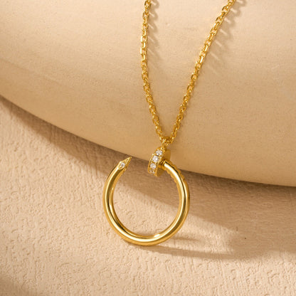 [ELAN LUXE]JUSTE NECKLACE HALF DIAMOND