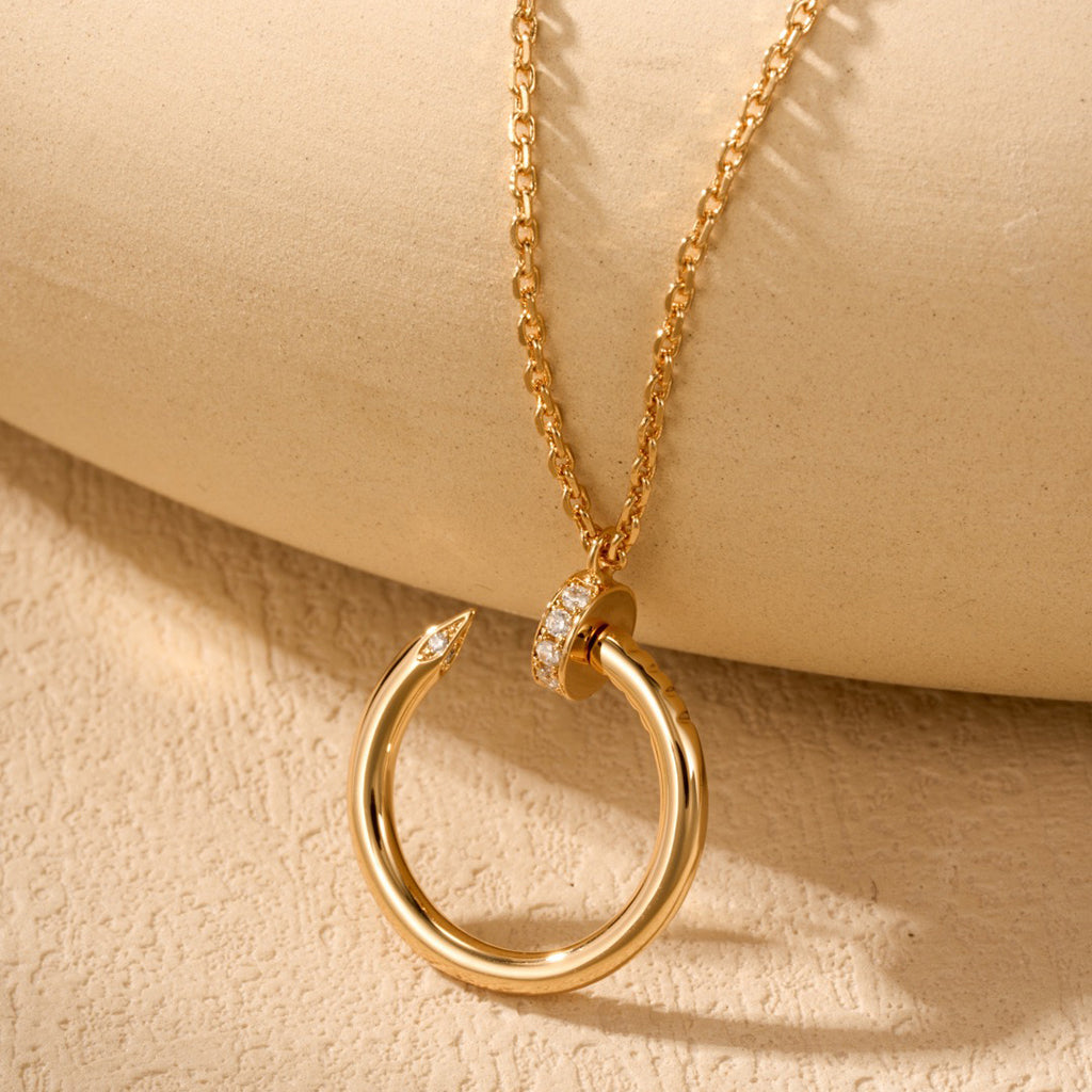 [ELAN LUXE]JUSTE NECKLACE HALF DIAMOND