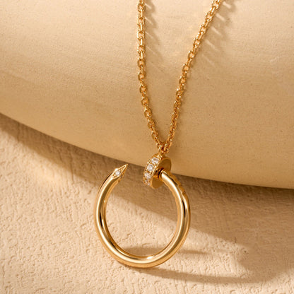 [ELAN LUXE]JUSTE NECKLACE HALF DIAMOND