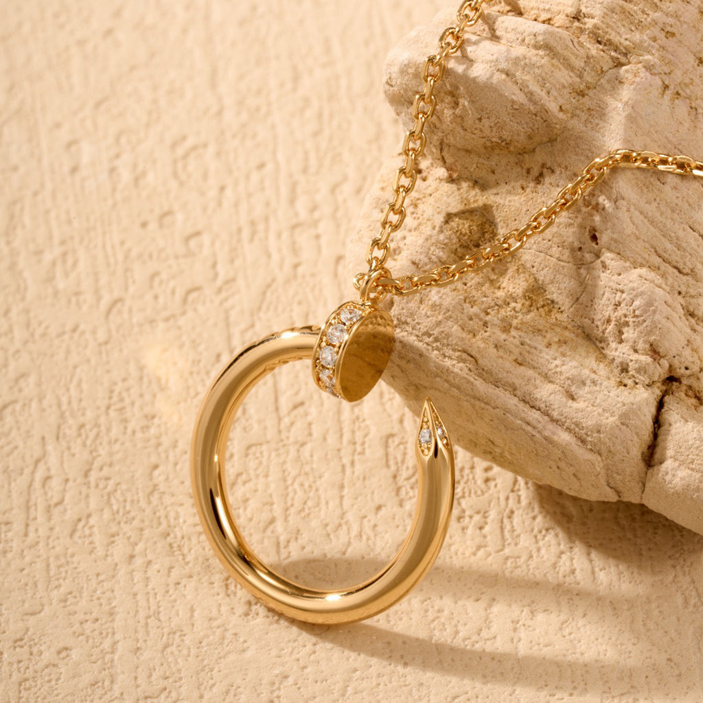[ELAN LUXE]JUSTE NECKLACE HALF DIAMOND