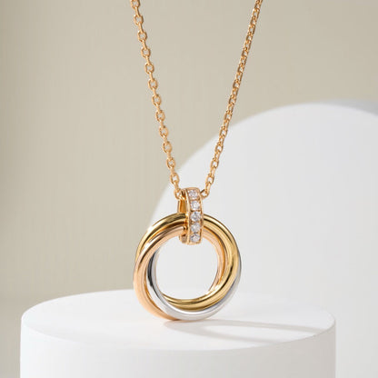 [ELAN LUXE]TRINITY MEDIUM  DIAMONDS NECKLACE