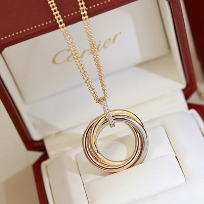 [ELAN LUXE]TRINITY MEDIUM  DIAMONDS NECKLACE