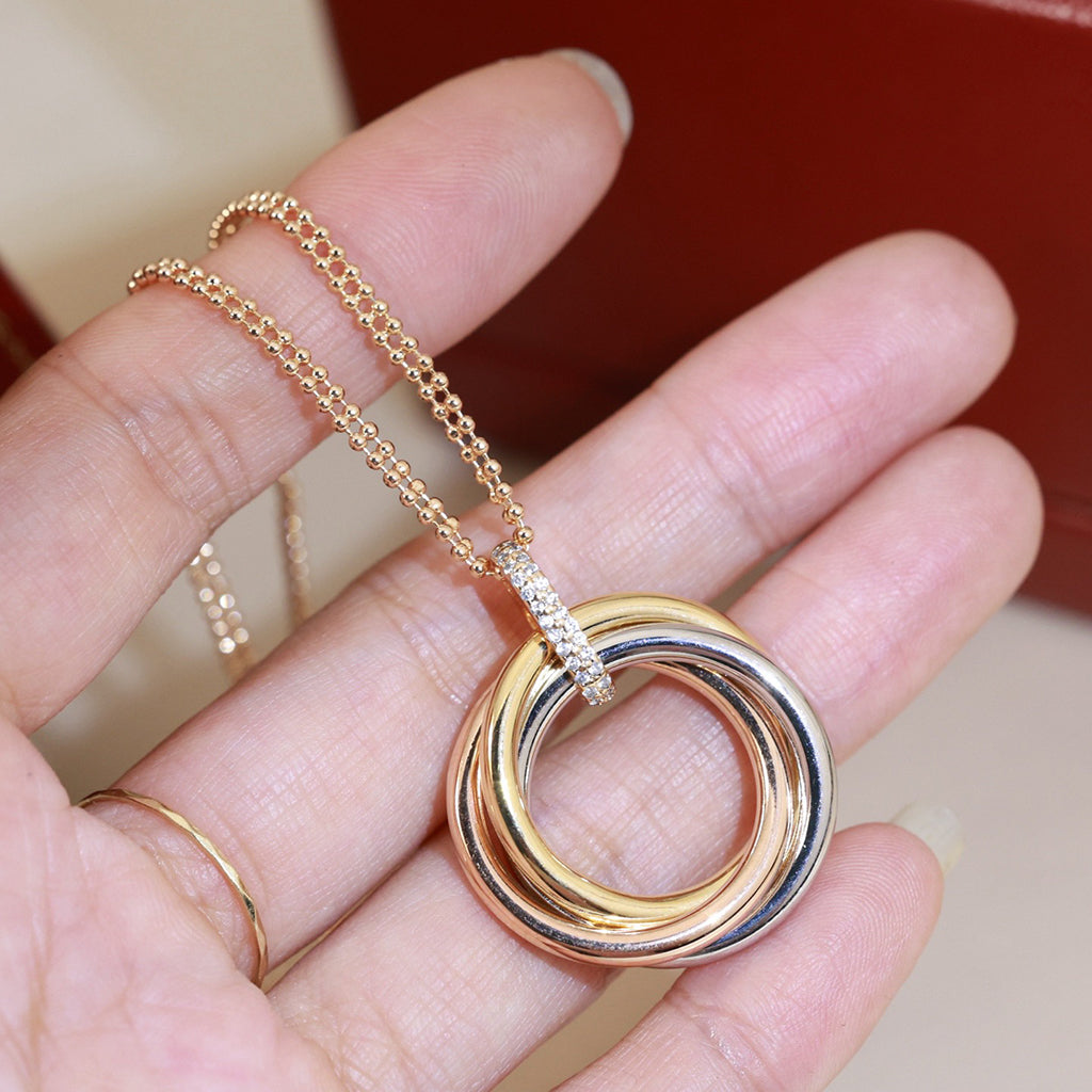 [ELAN LUXE]TRINITY MEDIUM  DIAMONDS NECKLACE