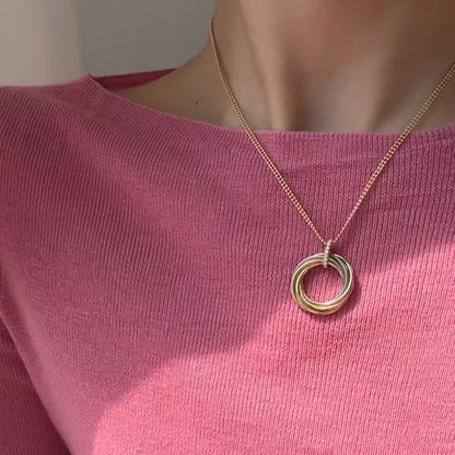 [ELAN LUXE]TRINITY MEDIUM  DIAMONDS NECKLACE
