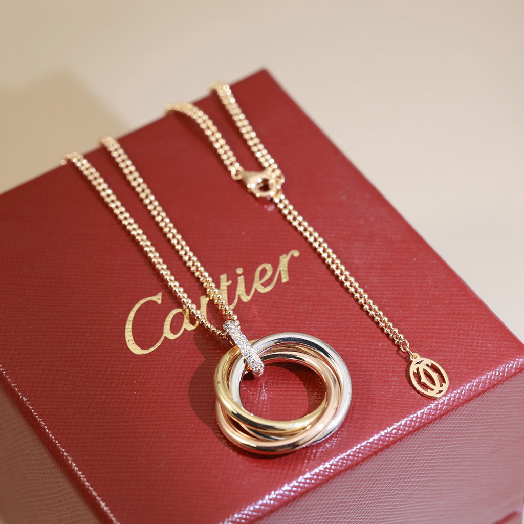 [ELAN LUXE]TRINITY MEDIUM  DIAMONDS NECKLACE