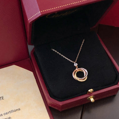 [ELAN LUXE]TRINITY  NECKLACE 1 DIAMOND