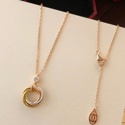 [ELAN LUXE]TRINITY  NECKLACE 1 DIAMOND
