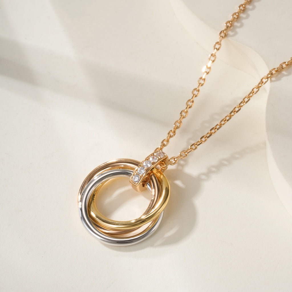 [ELAN LUXE]TRINITY MEDIUM  DIAMONDS NECKLACE