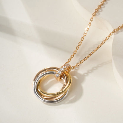 [ELAN LUXE]TRINITY MEDIUM  DIAMONDS NECKLACE