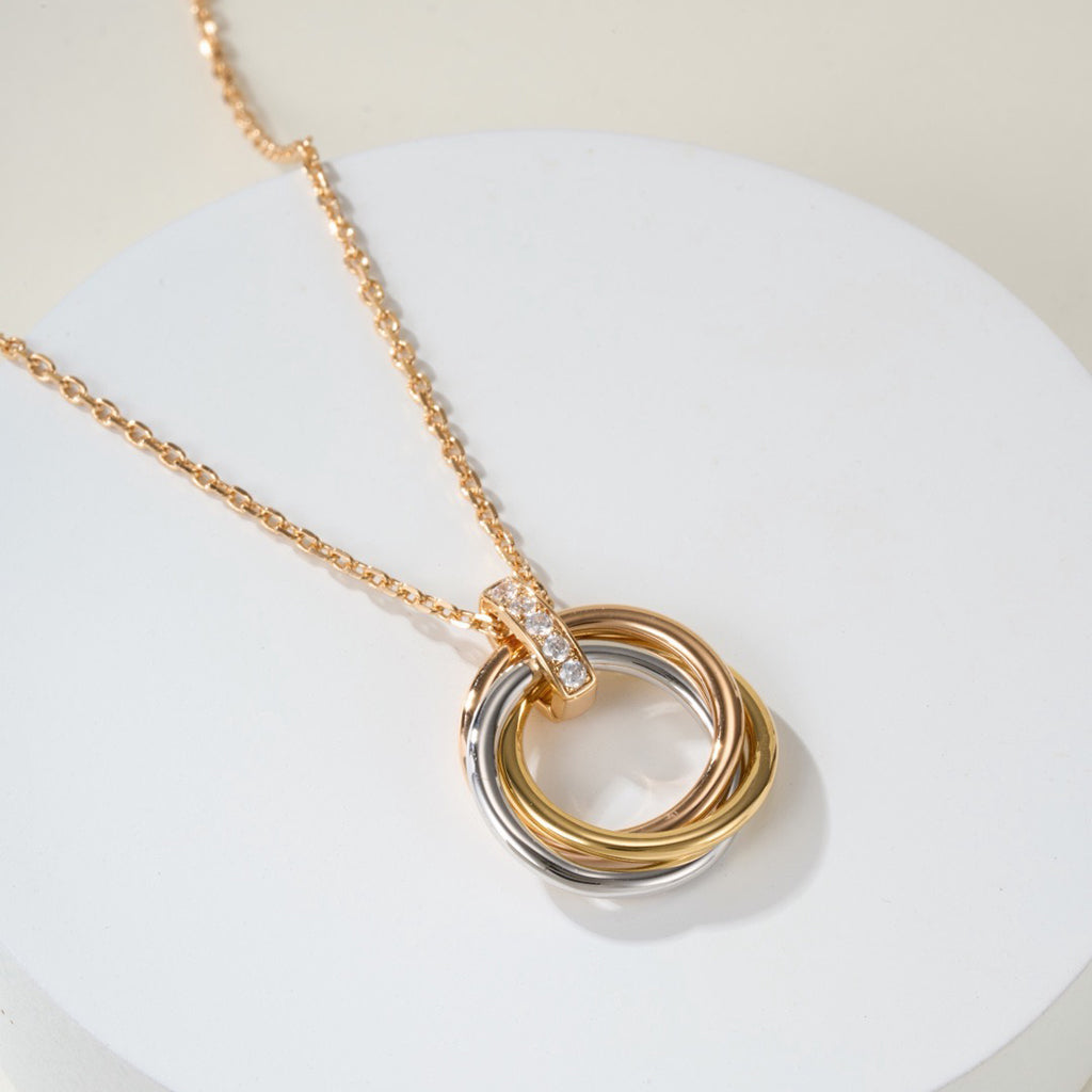 [ELAN LUXE]TRINITY MEDIUM  DIAMONDS NECKLACE