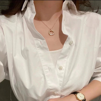 [ELAN LUXE]TRINITY MEDIUM  DIAMONDS NECKLACE