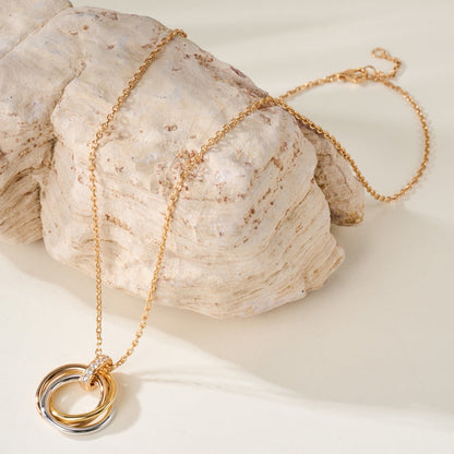[ELAN LUXE]TRINITY MEDIUM  DIAMONDS NECKLACE