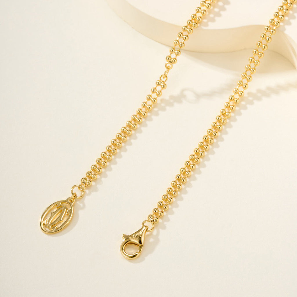 [ELAN LUXE]TRINITY LARGE FULL DIAMOND  NECKLACE