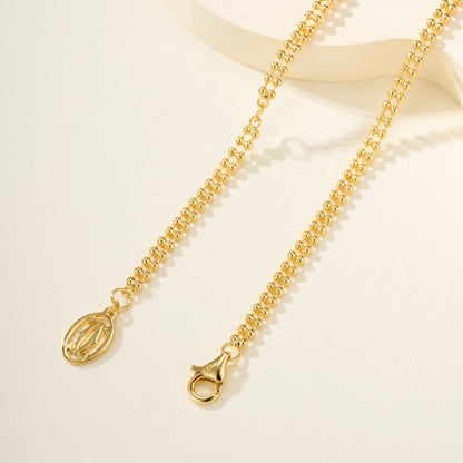[ELAN LUXE]TRINITY LARGE FULL DIAMOND  NECKLACE
