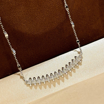 [ELAN LUXE]CLASH  SMALL FULL DIAMOND NECKLACE