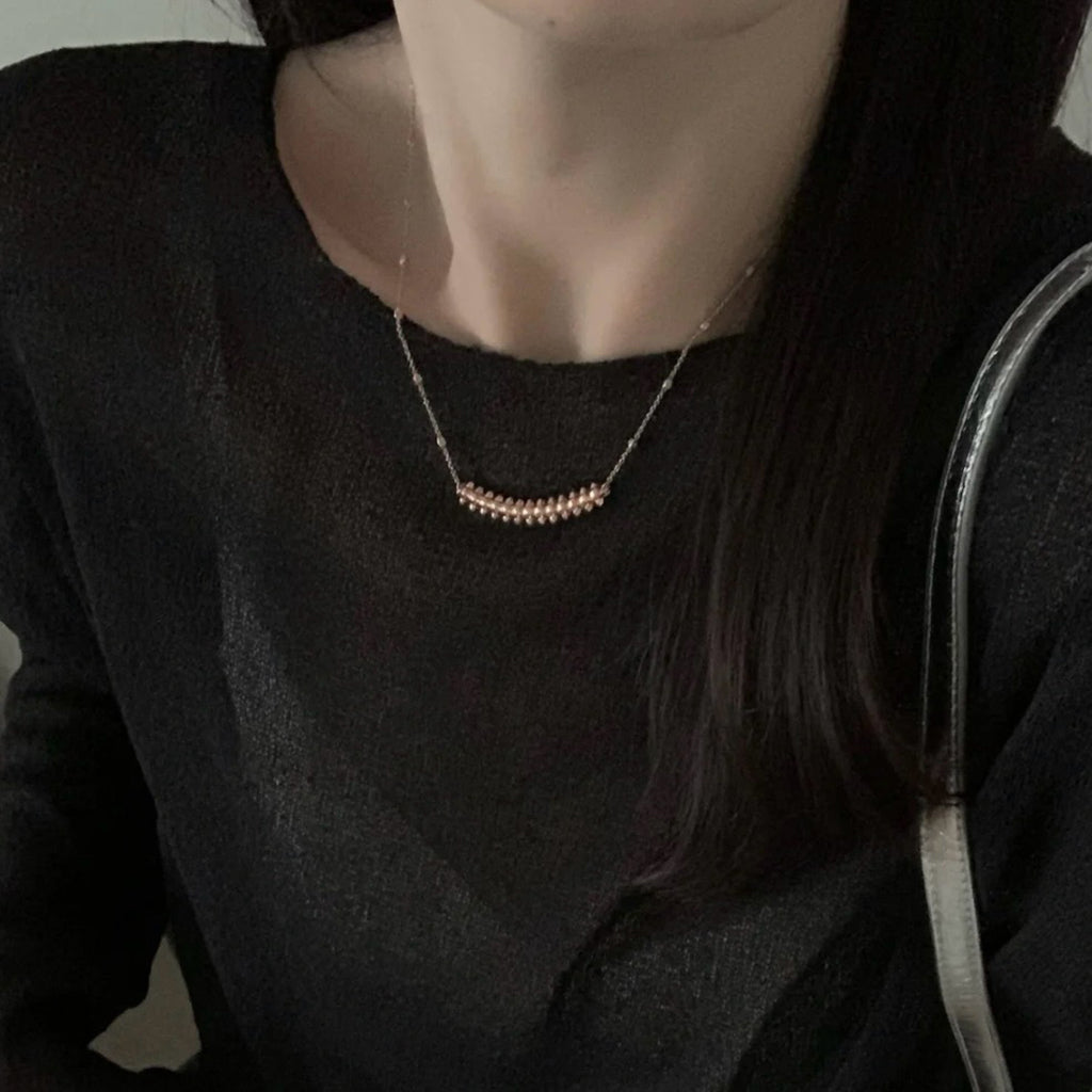[ELAN LUXE]CLASH  SMALL FULL DIAMOND NECKLACE
