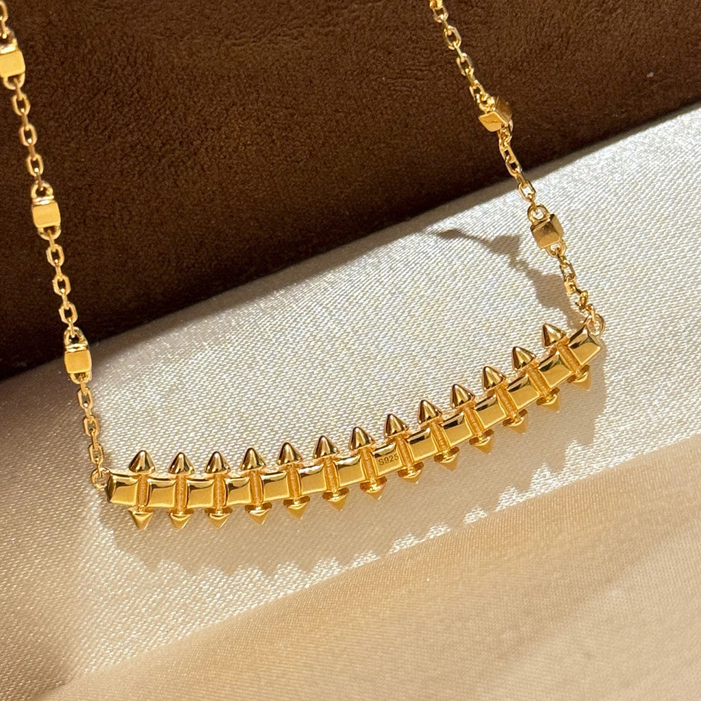[ELAN LUXE]CLASH  SMALL FULL DIAMOND NECKLACE
