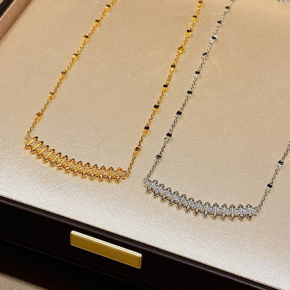 [ELAN LUXE]CLASH  SMALL FULL DIAMOND NECKLACE