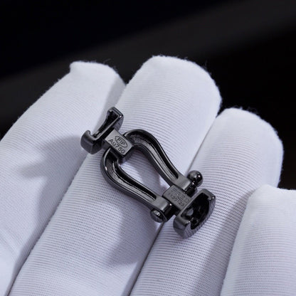 [ELAN LUXE]FORCE LARGE SERIES HORSESHOE BLACK SAMURAI BRACELET