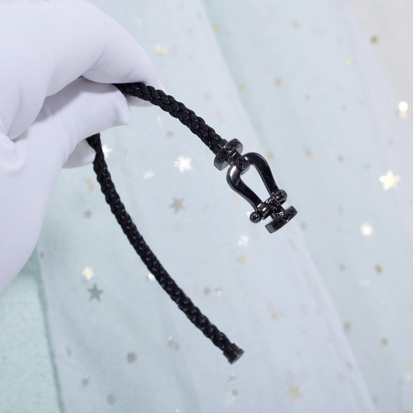 [ELAN LUXE]FORCE LARGE SERIES HORSESHOE BLACK SAMURAI BRACELET