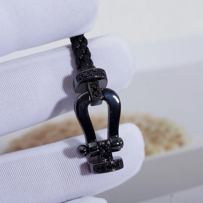 [ELAN LUXE]FORCE LARGE SERIES HORSESHOE BLACK SAMURAI BRACELET