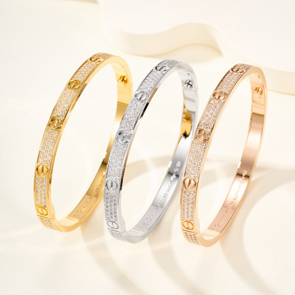 [ELAN LUXE]LOVE BRACELET 4.8MM DIAMOND-PAVED