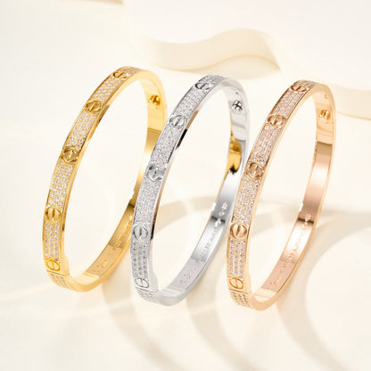 [ELAN LUXE]LOVE BRACELET 4.8MM DIAMOND-PAVED