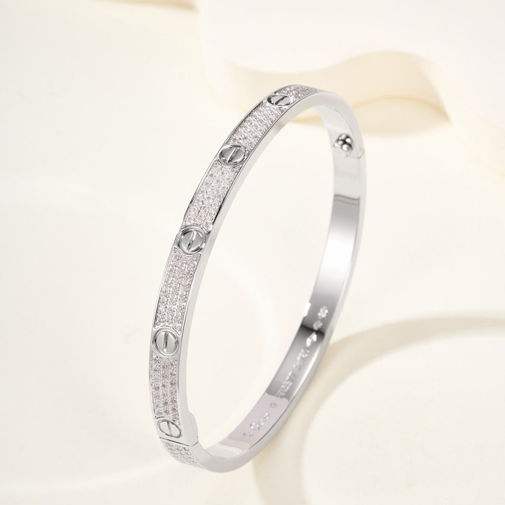 [ELAN LUXE]LOVE BRACELET 4.8MM DIAMOND-PAVED