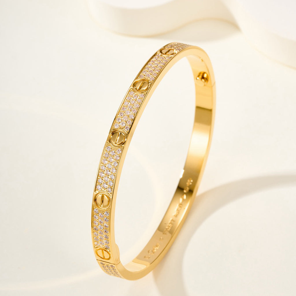 [ELAN LUXE]LOVE BRACELET 4.8MM DIAMOND-PAVED