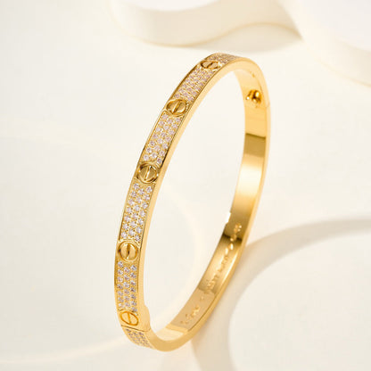 [ELAN LUXE]LOVE BRACELET 4.8MM DIAMOND-PAVED