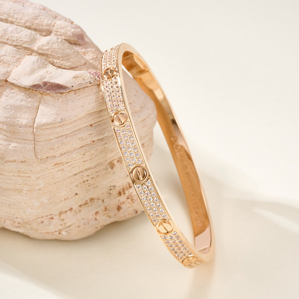 [ELAN LUXE]LOVE BRACELET 4.8MM DIAMOND-PAVED