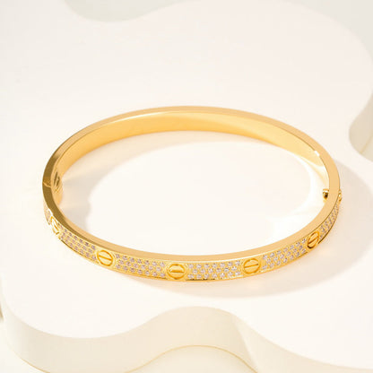 [ELAN LUXE]LOVE BRACELET 4.8MM DIAMOND-PAVED