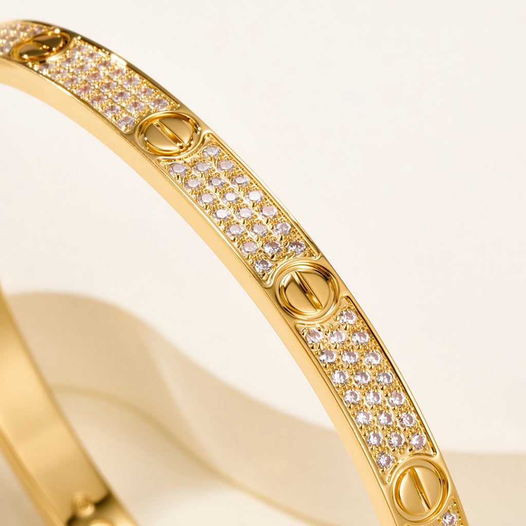[ELAN LUXE]LOVE BRACELET 4.8MM DIAMOND-PAVED