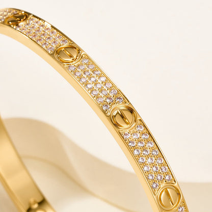 [ELAN LUXE]LOVE BRACELET 4.8MM DIAMOND-PAVED