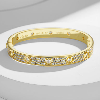 [ELAN LUXE]LOVE BRACELET 6.1MM DIAMOND-PAVED 10 BIG DIAMONDS