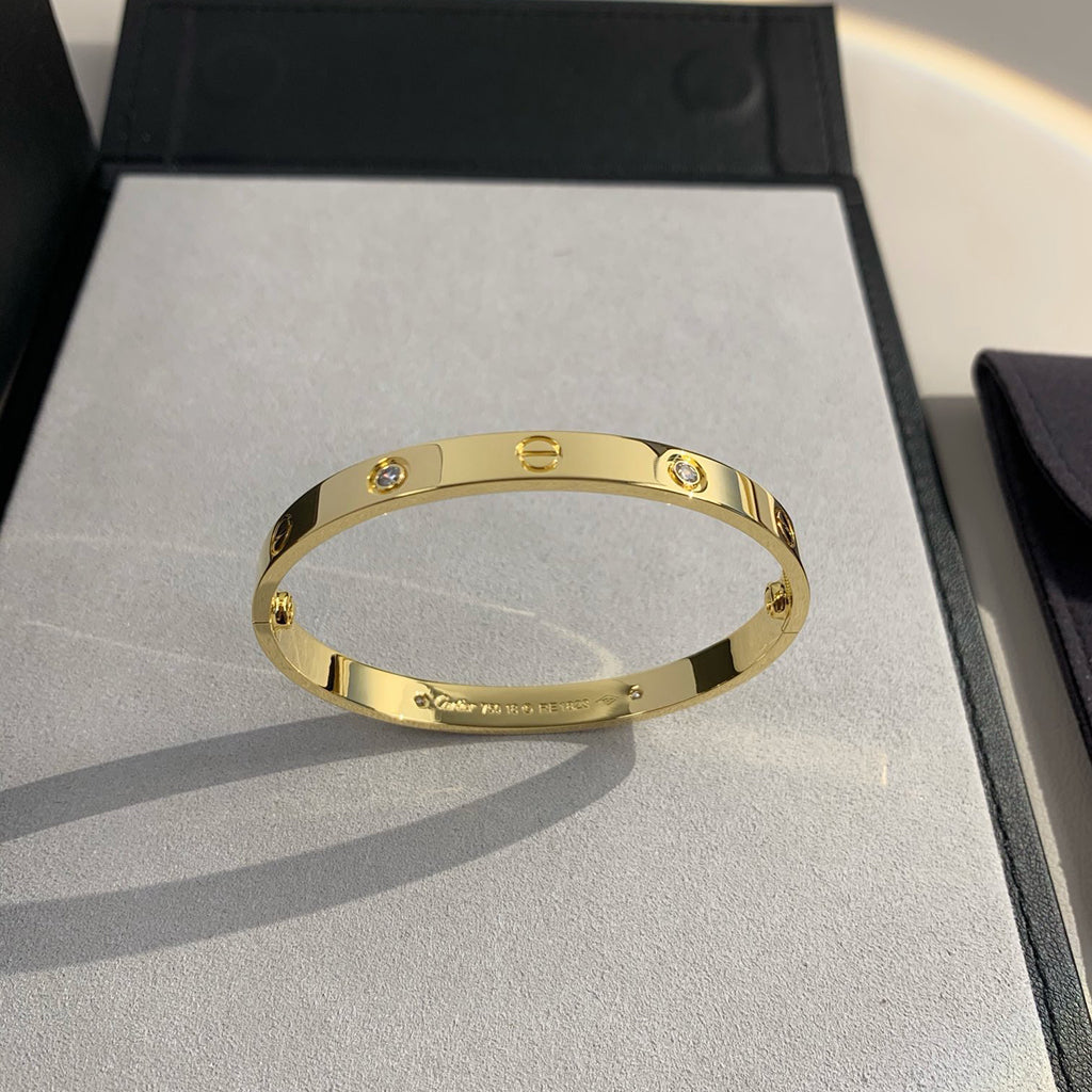 [ELAN LUXE]LOVE BRACELET 6.1MM 4 DIAMONDS