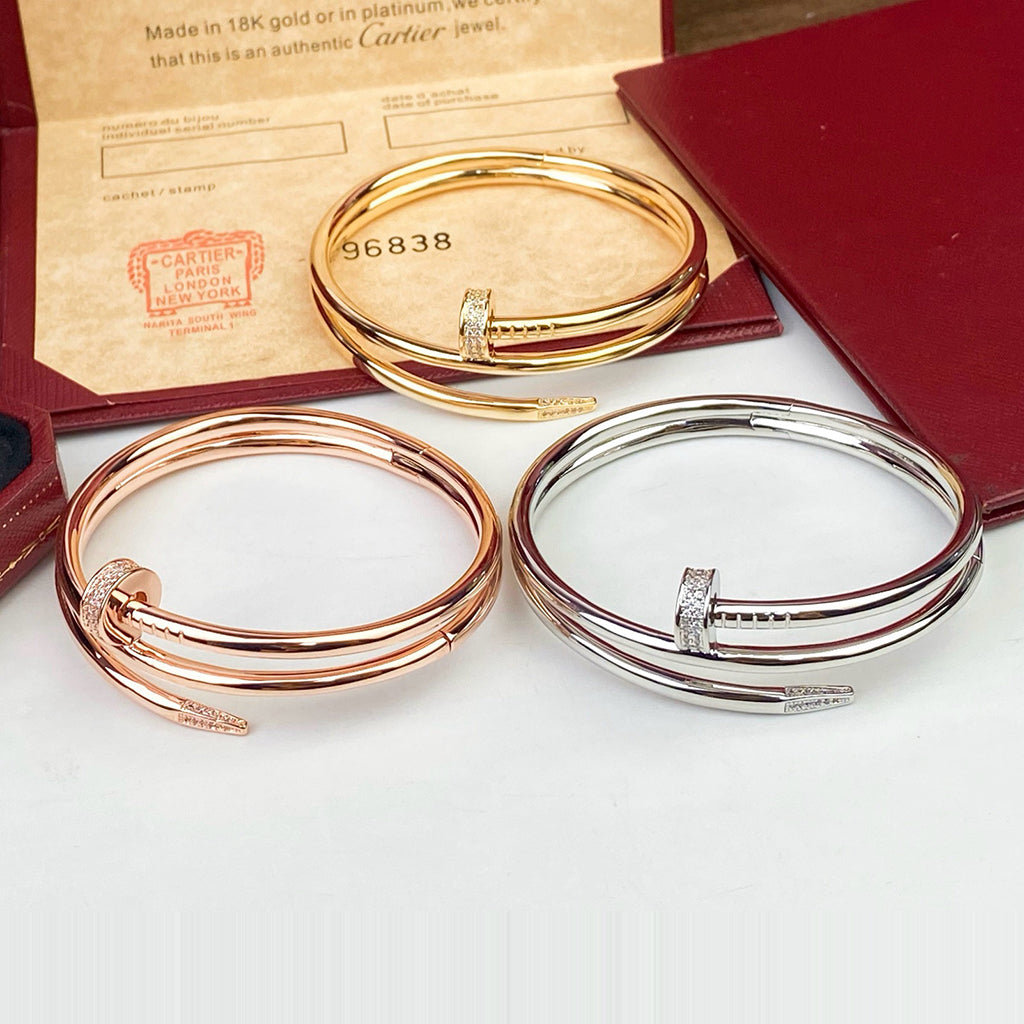 [ELAN LUXE]JUSTE BRACELET 3.5MM DOUBLE ROW DIAMOND
