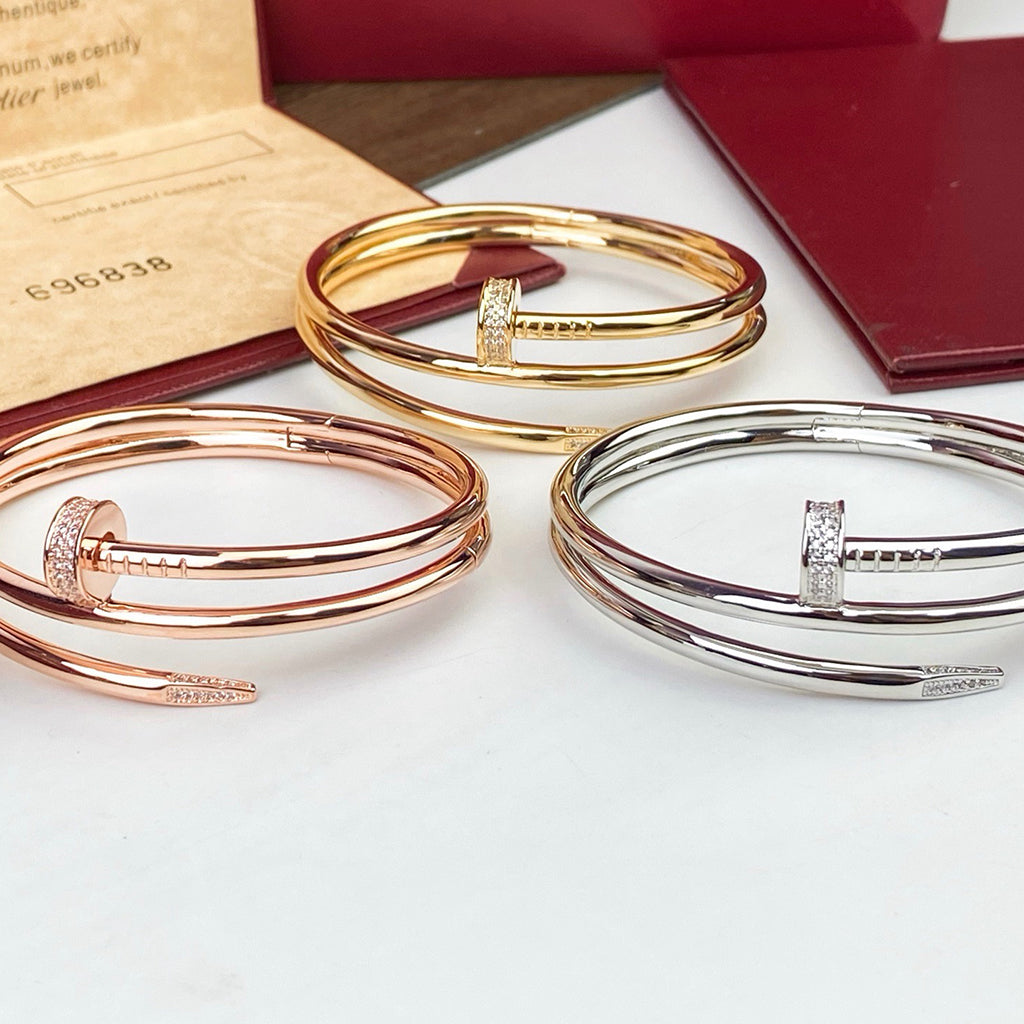 [ELAN LUXE]JUSTE BRACELET 3.5MM DOUBLE ROW DIAMOND