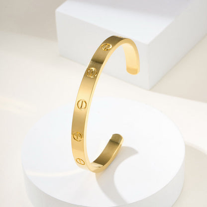 [ELAN LUXE]LOVE BRACELET 6.1MM OPEN CUFF