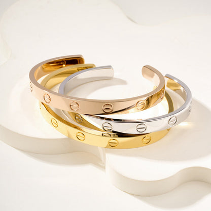 [ELAN LUXE]LOVE BRACELET 6.1MM OPEN CUFF