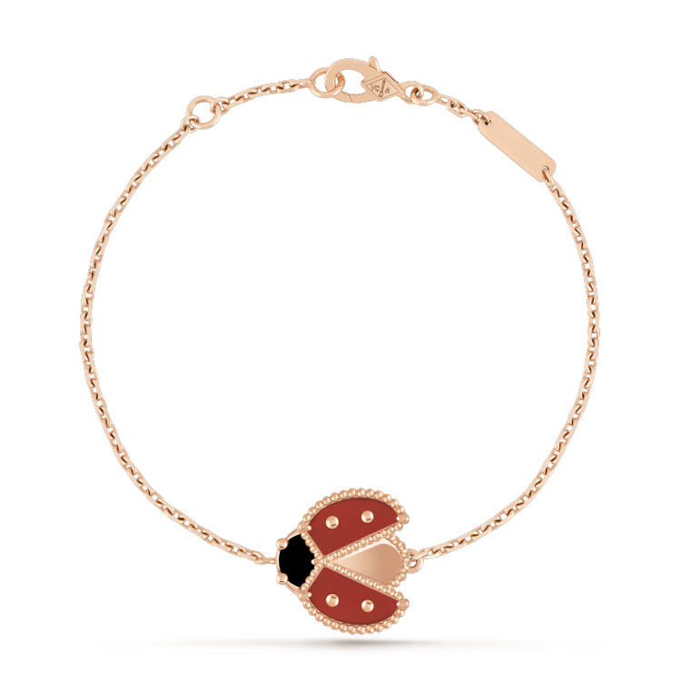 [ELAN LUXE]LUCKY SPRING 1 MOTIF PINK GOLD BRACELET
