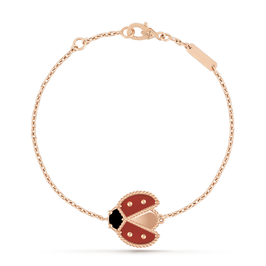 [ELAN LUXE]LUCKY SPRING 1 MOTIF PINK GOLD BRACELET