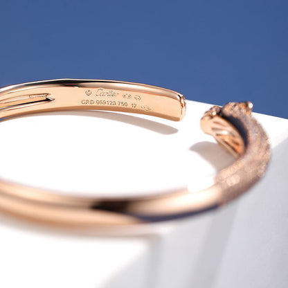 [ELAN LUXE]PANTHERE FULL DIAMOND OPEN BRACELET