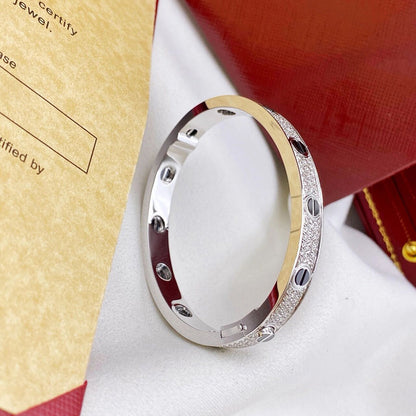 [ELAN LUXE]LOVE BRACELET 6.1MM DIAMOND-PAVED CERAMIC