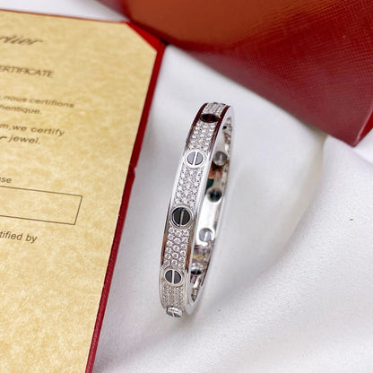 [ELAN LUXE]LOVE BRACELET 6.1MM DIAMOND-PAVED CERAMIC