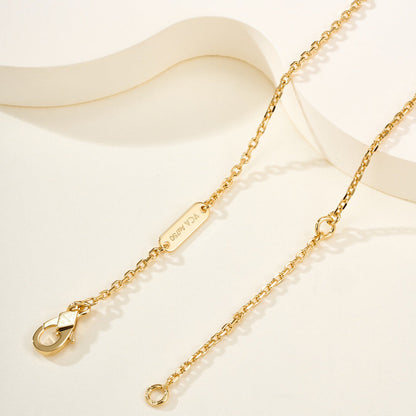 [ELAN LUXE]FLOWERLACE NECKLACE 5 DIAMONDS
