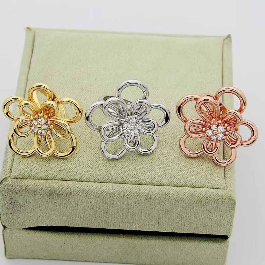 [ELAN LUXE] FLOWERLACE RING 5 DIAMONDS